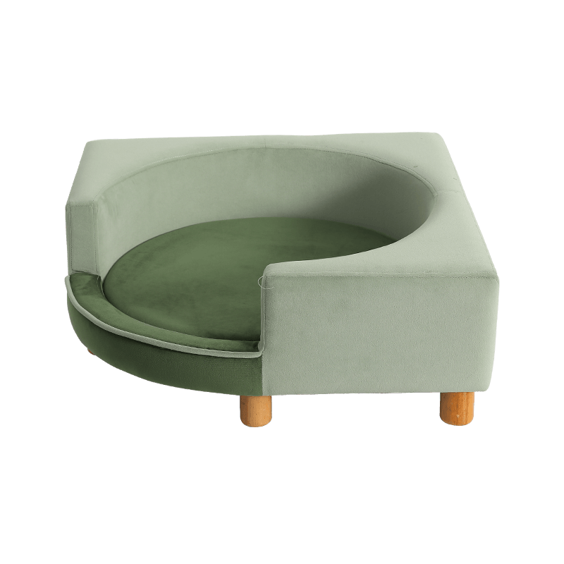 Green Pet Nest Crafted Dog Bed