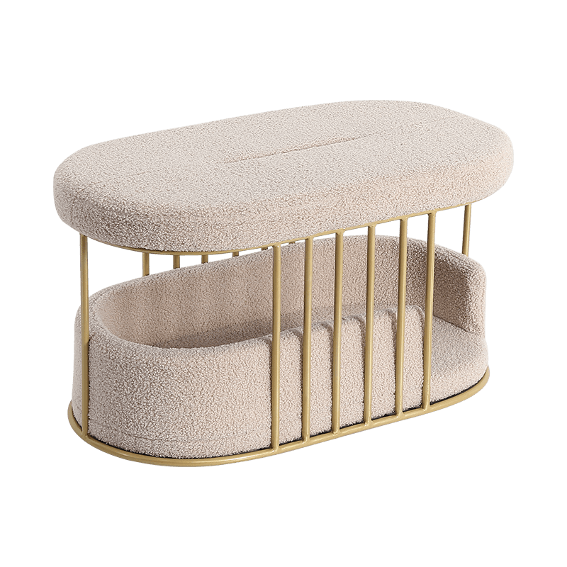 Gold Metal Frame Pet Den