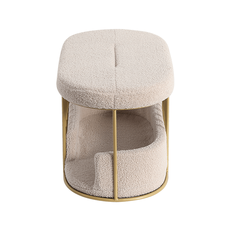 Gold Metal Frame Pet Den