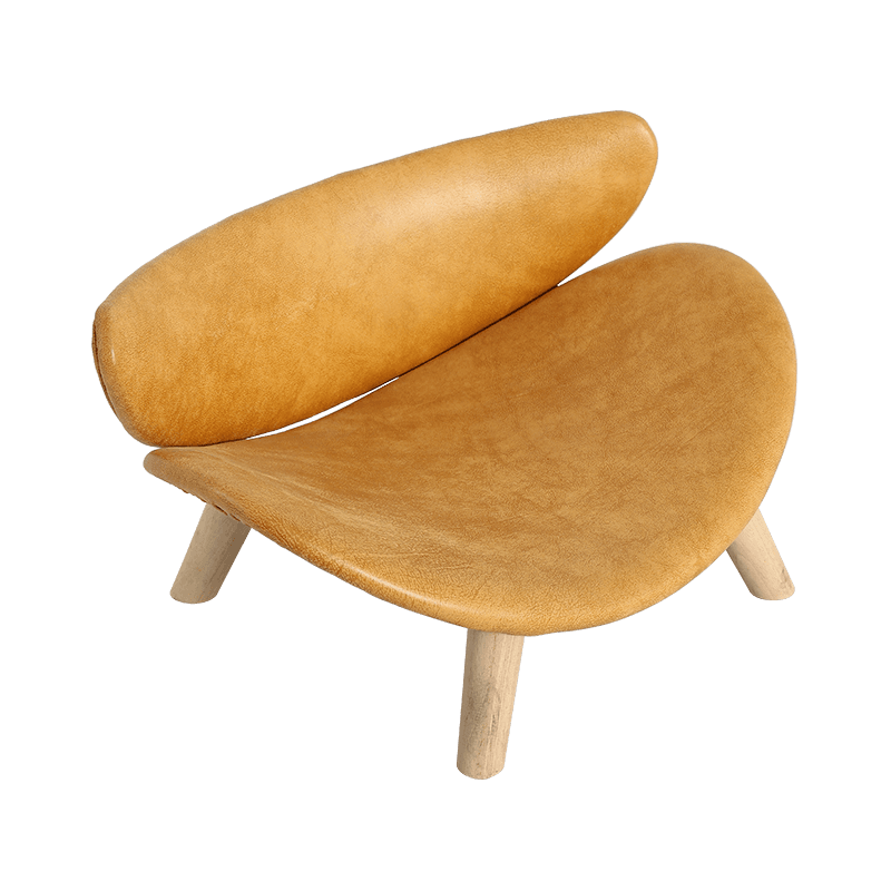 Yellow Artificial Leather Hard Wooden Frame Pet Sofa