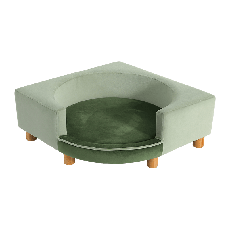 Green Pet Nest Crafted Dog Bed