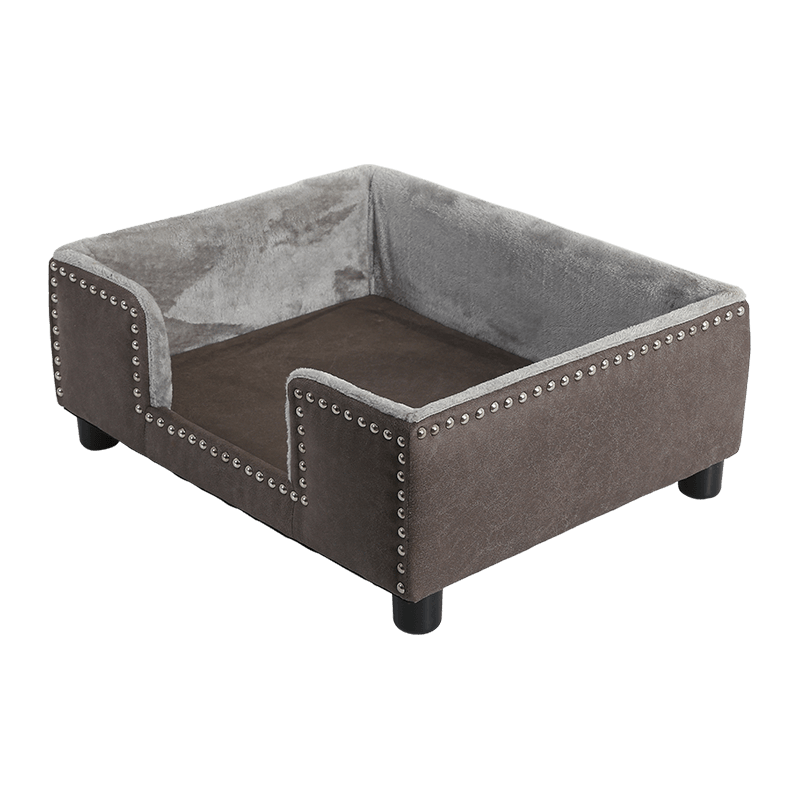 Brown Retro Style Pet Sofa Bed
